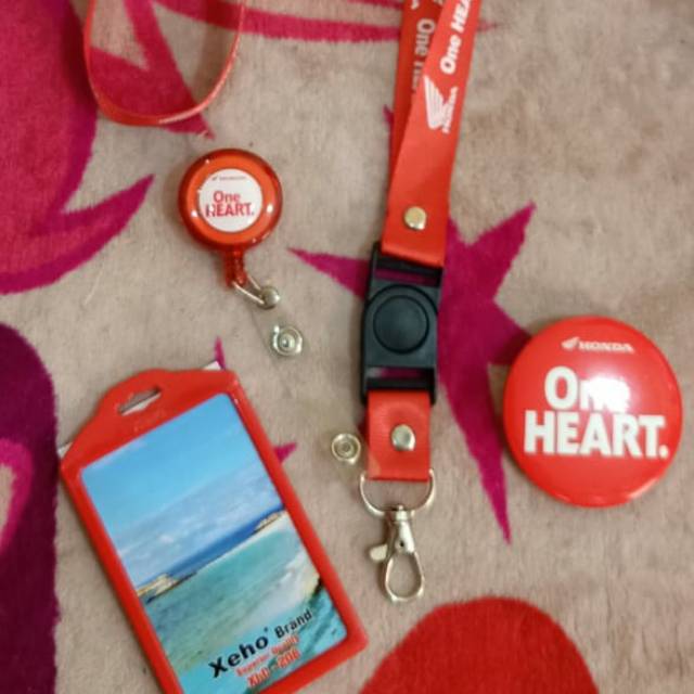 

paket tali Id card HONDA one heart ( ecer )ready stok
