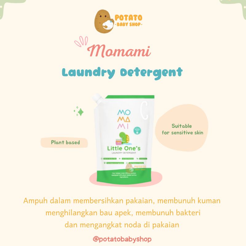 Momami Little One Laundry Detergen 900ml / Detergent Cair