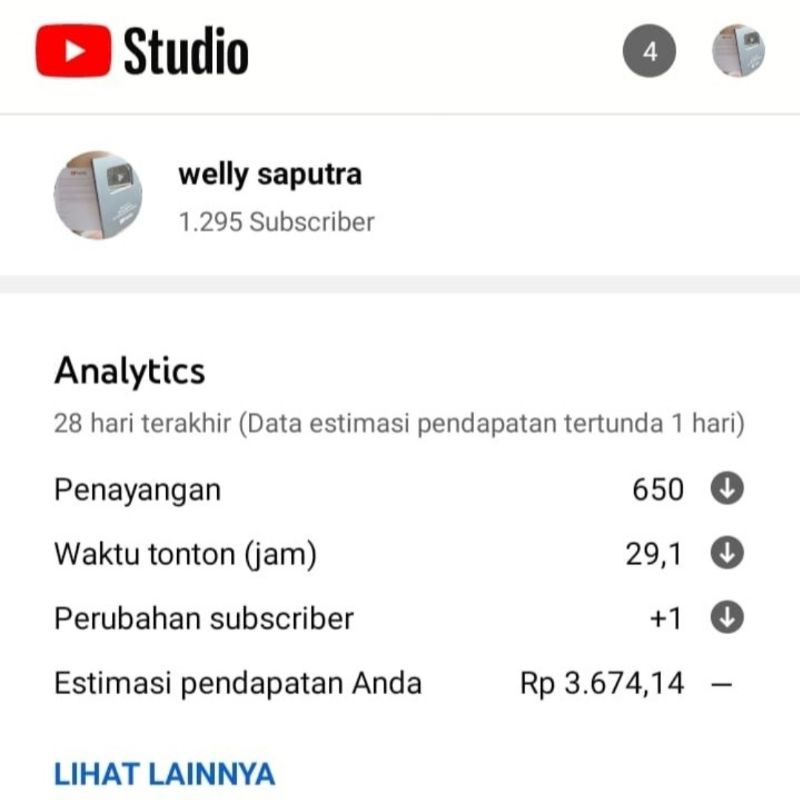 Akun YouTube Monetisasi Fresh
