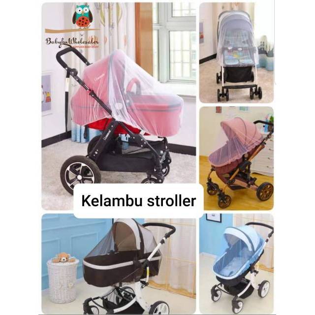 Stroller cover / kelambu penutup stroller anti nyamuk