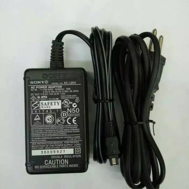 adaptor sony AC-L200B for sony seri HC&amp;DVD