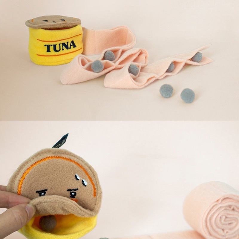 Korea kaleng tuna toy hidden and sniff  food toy