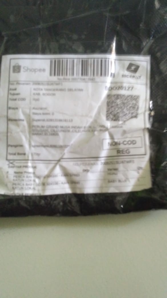 Perca Baby Dotie 50x100 - Kain Sprei Katun Lokal