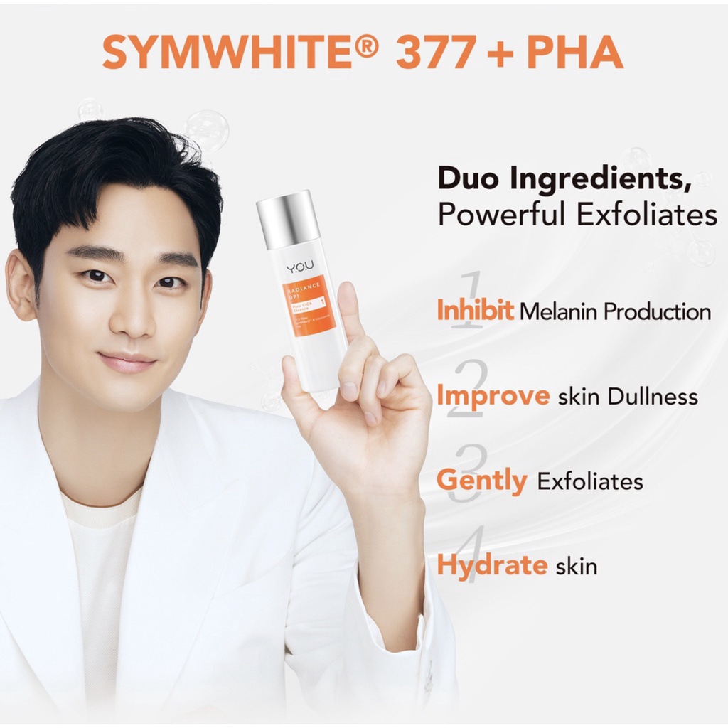 YOU Radiance Up! Series | SymWhite 377 Serum | Pure CICA Toner | Ceramide + Snow Moist Cream