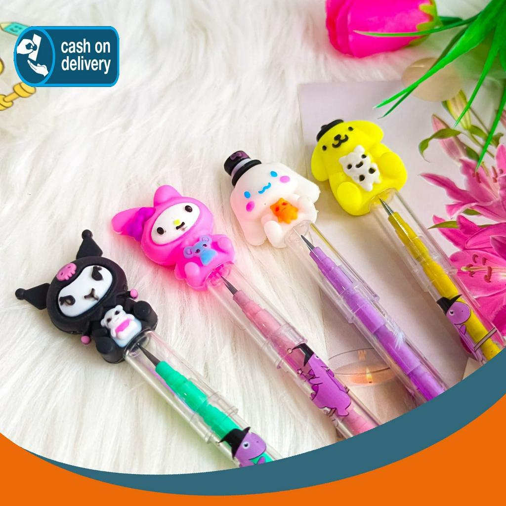 

PENSIL SANRIO UNIK PENSIL SUSUN BENSIA PELURU PENCIL KARAKTER REFILL UNIK