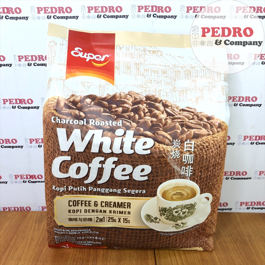 

Super Charcoal roasted white coffee COFFEE CREAMER 40 gram x 15pc kopi