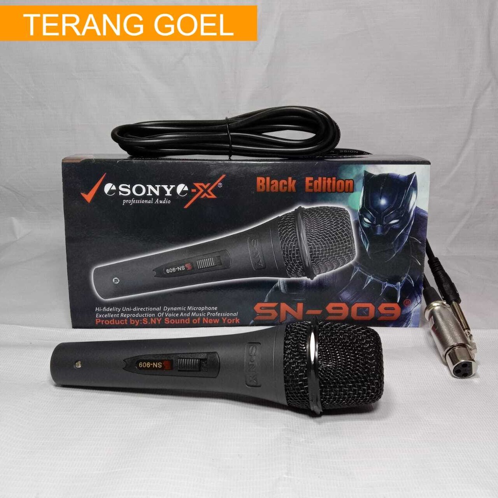 MIC KABEL SONY SN909 BLACK EDITION ,MICROPHONE KABEL SONY SN 909 BLACK EDITON,