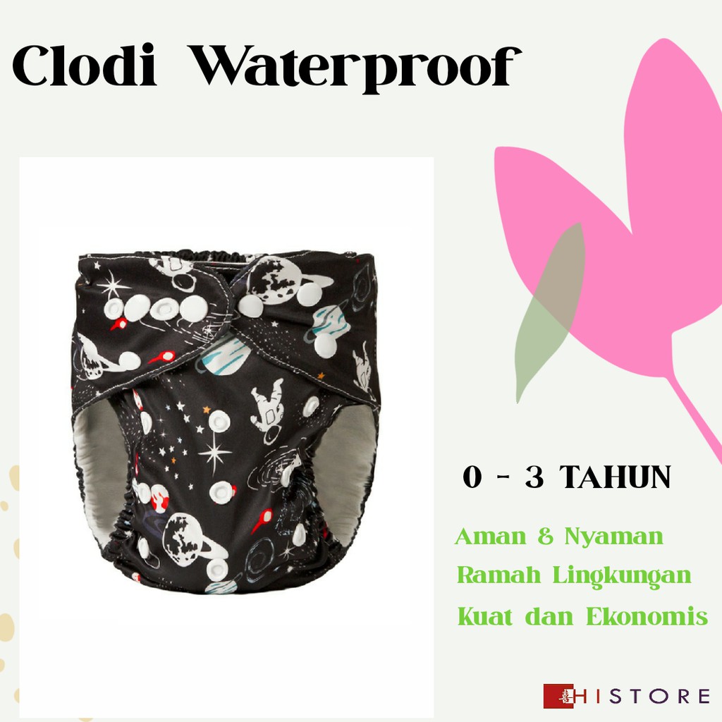 DIAPER VARIAN B CLODI POPOK KAIN DOUBLE TPU WATERPROOF BAHAN PREMIUM