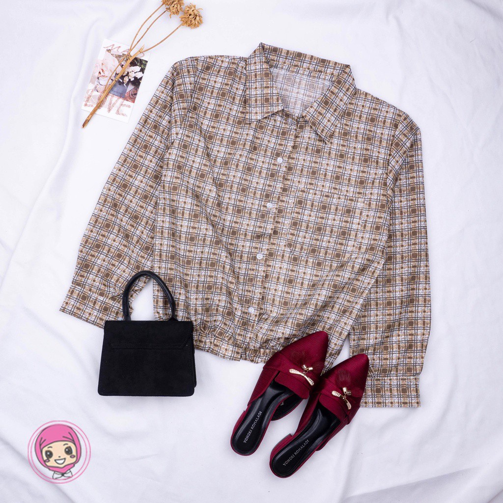 KEM MILKY / RUMI OUTER / MILLY OUTHER NAMSAN TOP OUTHER TARTAN