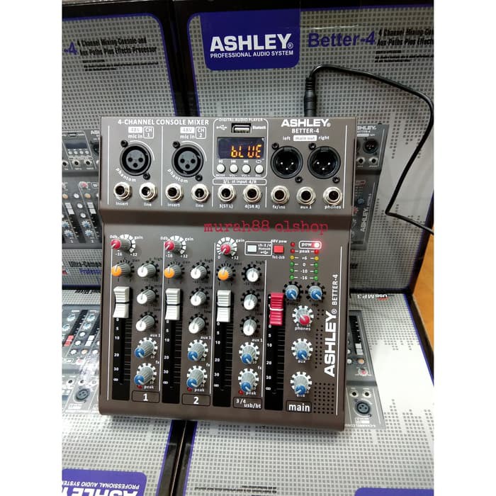 MIXER AUDIO ASHLEY BETTER-4 4CHANEL ORIGINAL bluetooth usb