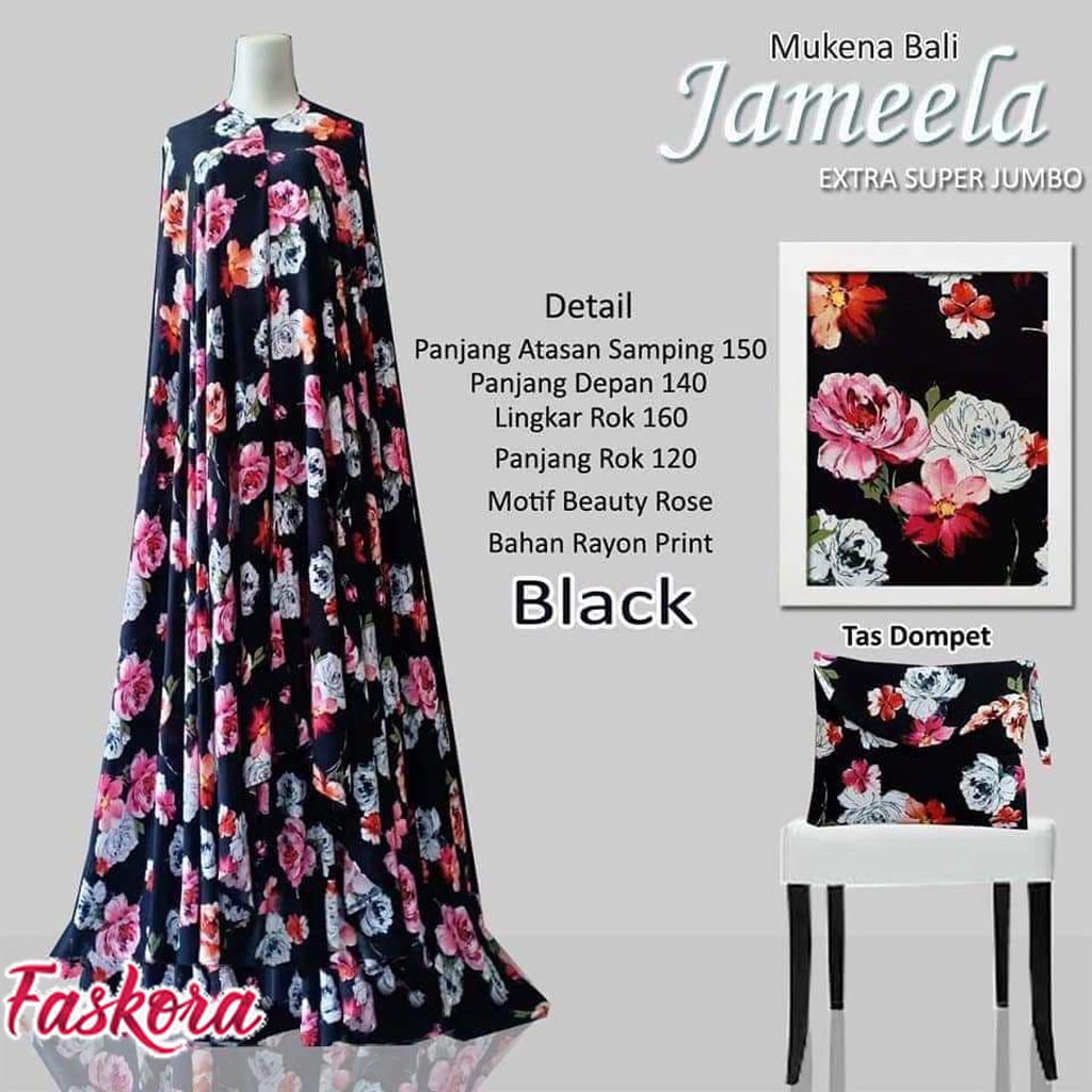 Mukenah Dewasa Katun Rayon Premium Bali Extra Super Jumbo XXXXL 4XL 120kg Murah Adem Terbaru Jameela