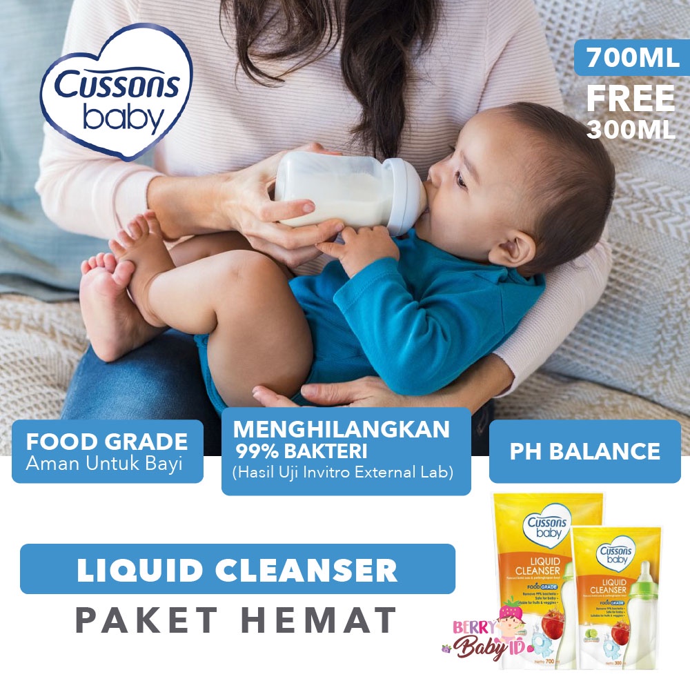 Cussons Baby Paket Liquid Cleanser Refill 700 Ml Gratis 300 Ml Berry Mart