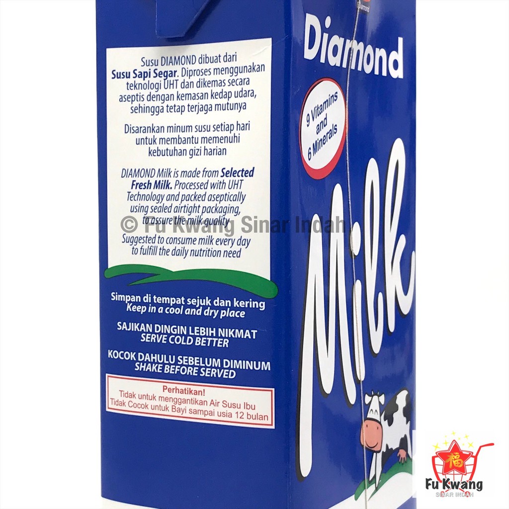 

RK 01 Susu Diamond UHT Full Cream Plain 1 liter