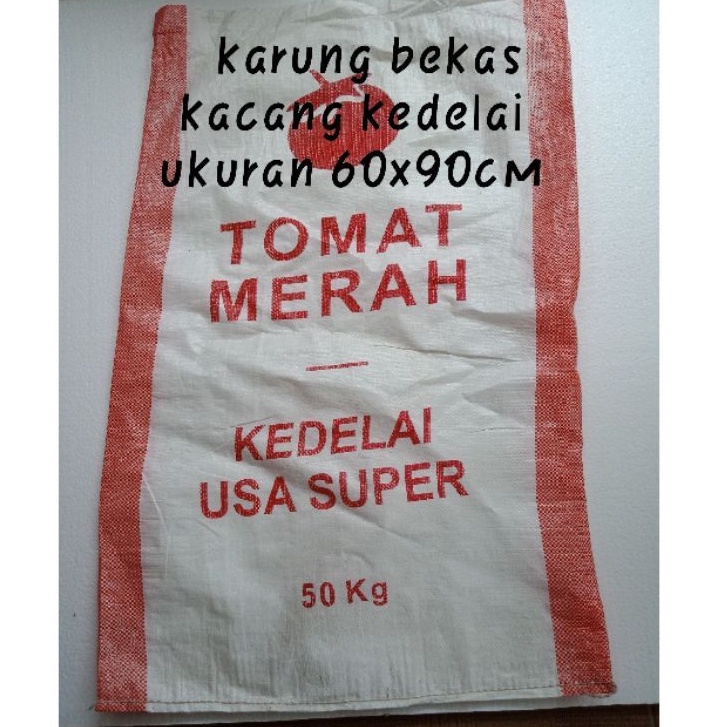 karung bekas 50kg / karung bekas kedelai lebih tebal kuat awet