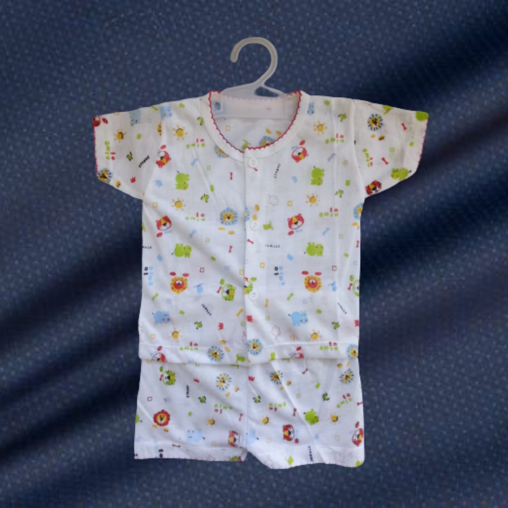 Setelan Baju Tidur Bayi Lengan pendek Print 0-3 bulan