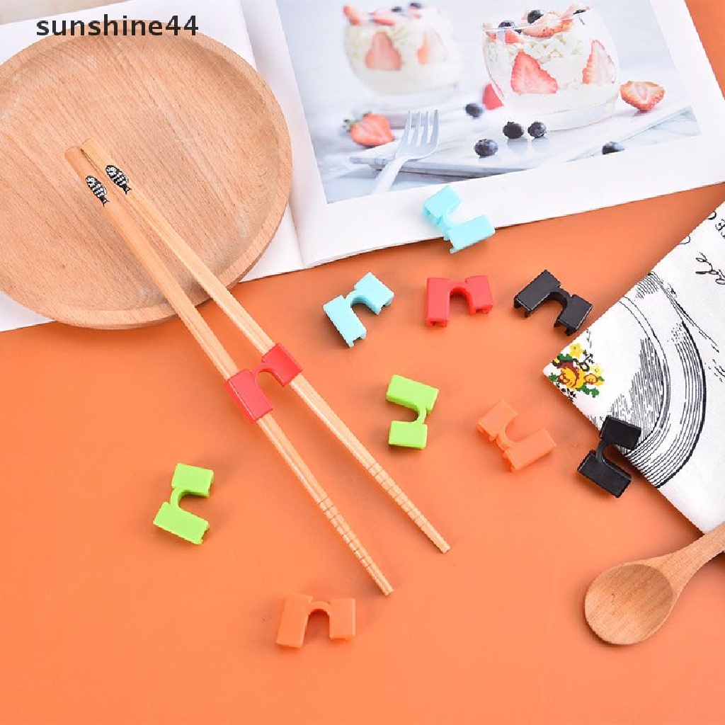 Sunshine 5PCS / Set Alat Bantu Potong Sumpit Reusable Untuk Pemula