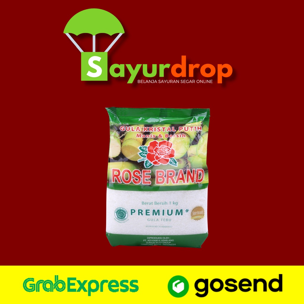 

Gula Pasir Putih Rose Brand 1 Kg - Murah Cepat - Instan/Same Day Delivery (Sayurdrop)