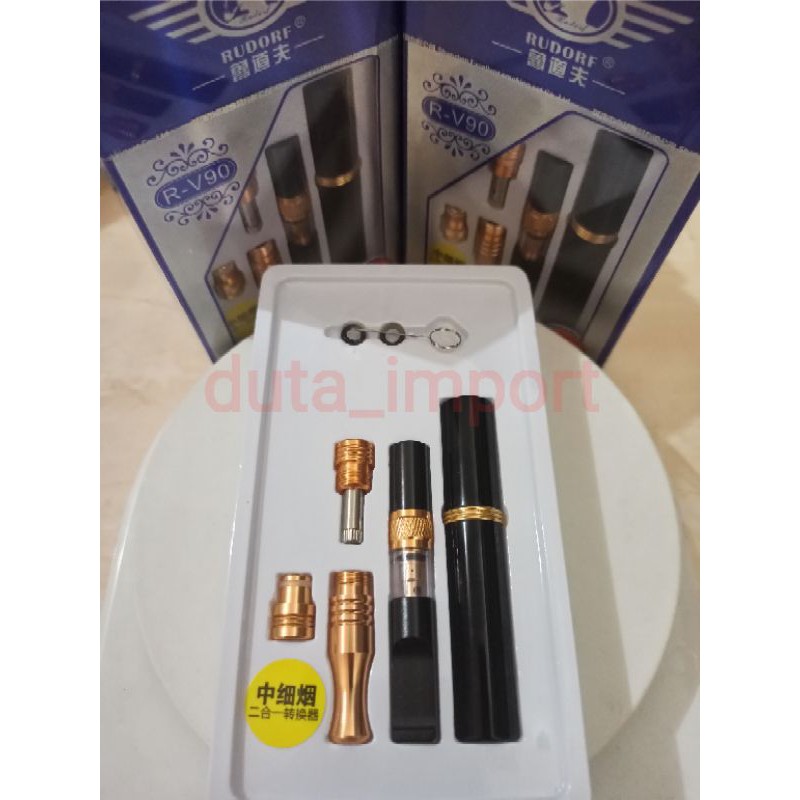 Filter Holder RUDORF RV90 Permanent /pipa penyaring untuk segala ukuran(slim/mild/standart)