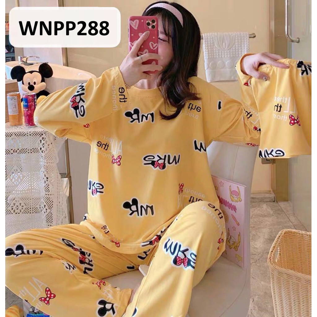 Piyama Wanita Baju Tidur Wanita MRS Minnie - WNPP287 - WNPP288