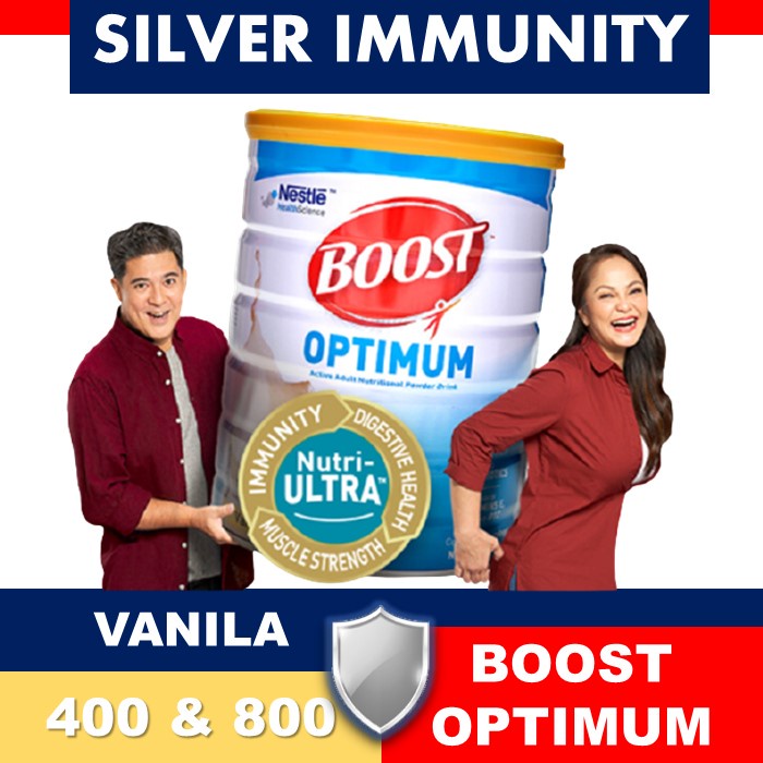 ✔️ NESTLE - BOOST OPTIMUM 400 GR &amp; 800 GR [ NUTRISI DEWASA DAN LANSIA ]