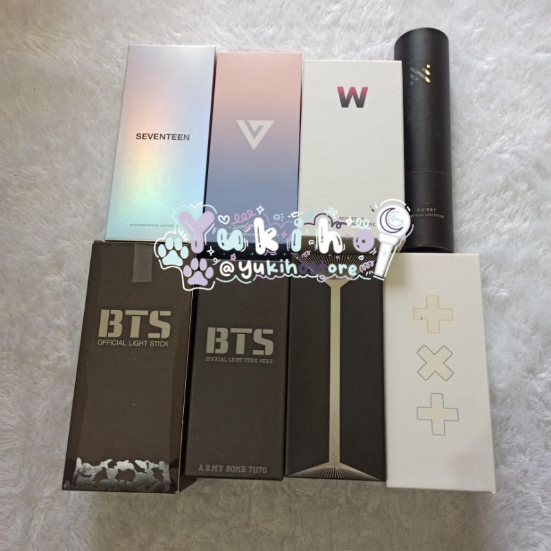 (Preloved) OFFICIAL LIGHTSTICK BTS SEVENTEEN NUEST W TXT