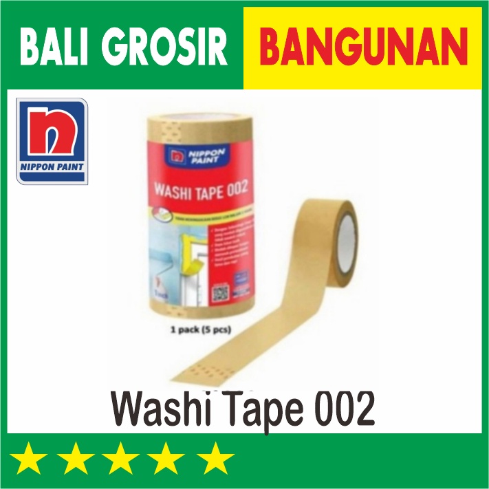 Jual WASHI TAPE 002 ISOLASI LAKBAN KERTAS CAT TEMBOK NIPPON PAINT 1