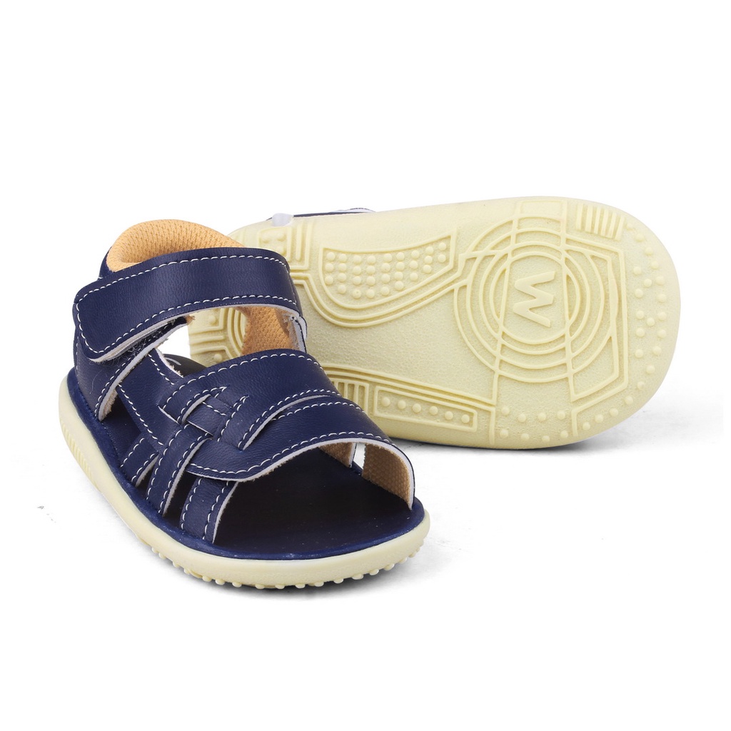 SANDAL ANAK LUCU COWOK BUNYI AB NAVY