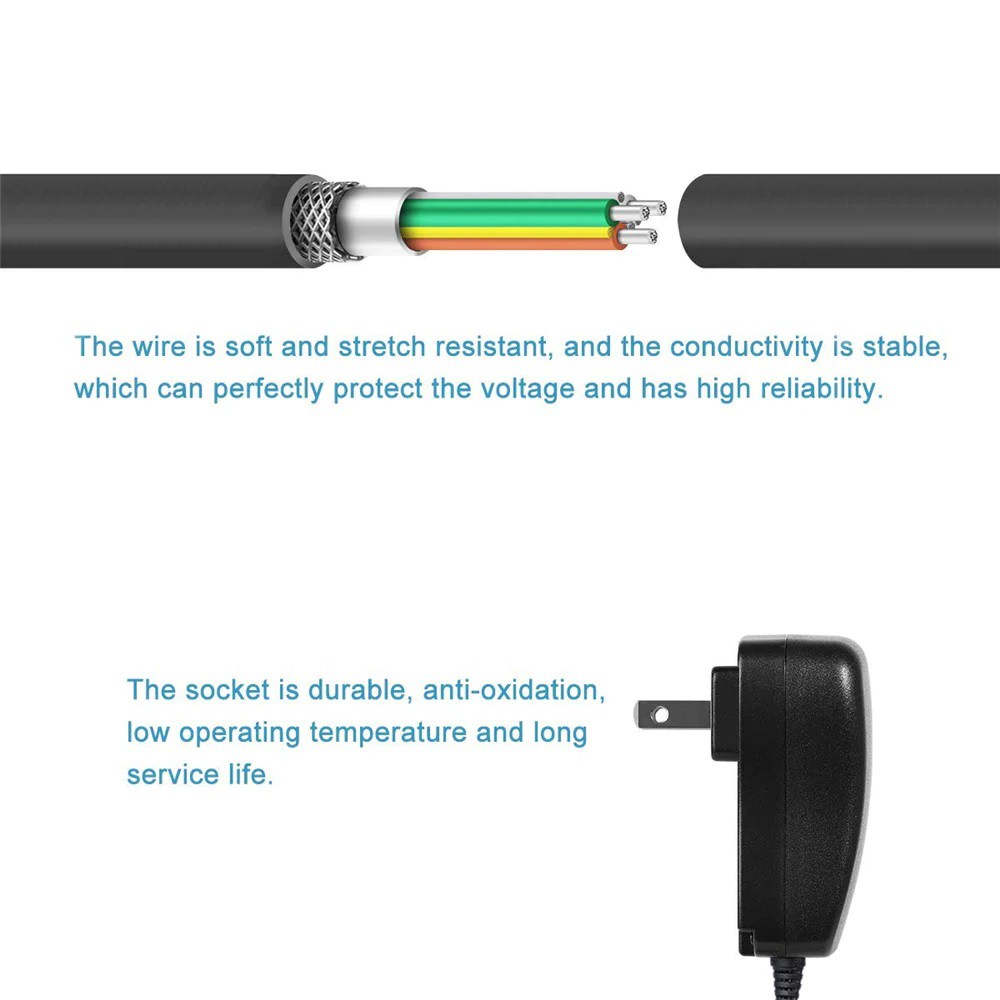 Universal AC Plug In Adjustable Adapter 30W with 2.1A Single USB Port - Adaptor Charger Universal