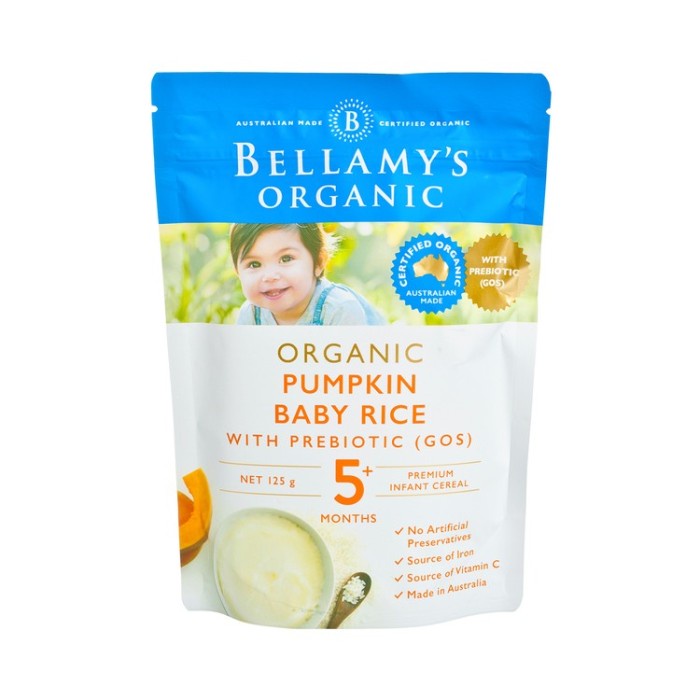 

Bellamy's Organic Pumpkin Baby Rice With Probiotic 125gr