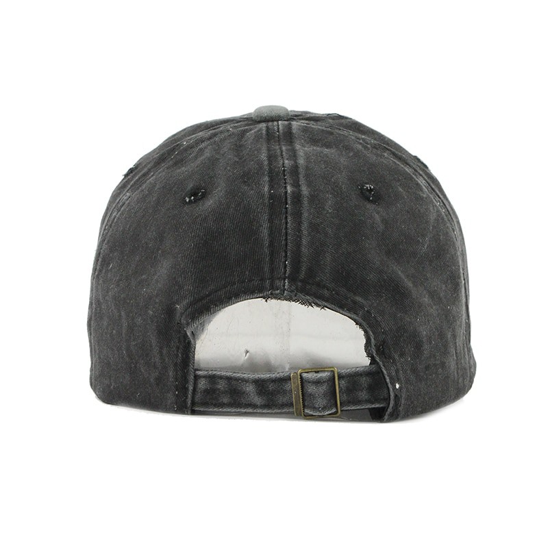 Topi Baseball Snapback Original The Black Retro Washed Style - F122