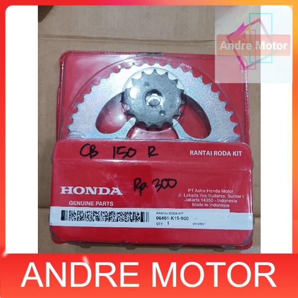 Gear Set-Gir Set Honda CB150R OLDA Original Ahm 06401-K15-900