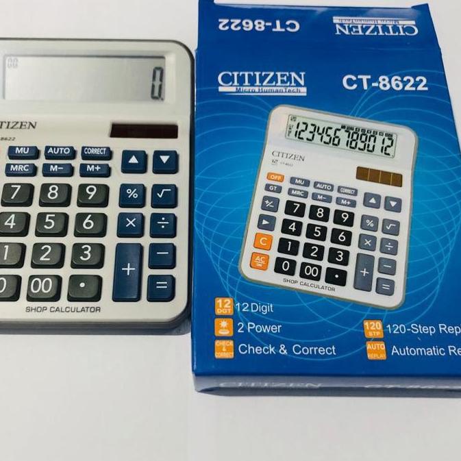 

Recomend Calculator Kalkulator Dagang 12 Digit Citizen CT 8622 CT8622 Warna Putih Cantik