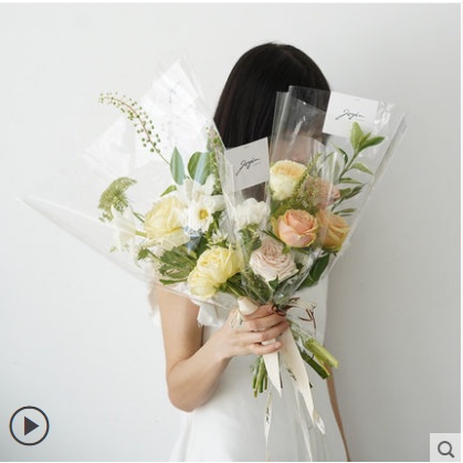 

(10lembar) Plastik Bunga Bening / Plastik bunga / Flower Sleeve / Plastik Bunga Mawar