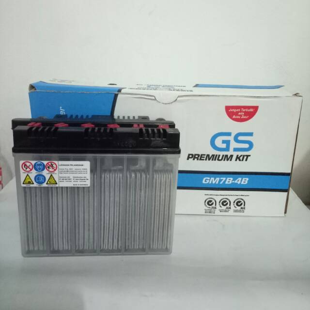 Accu basah motor GM7B-4B GS Astra (khusus gosend/grab)