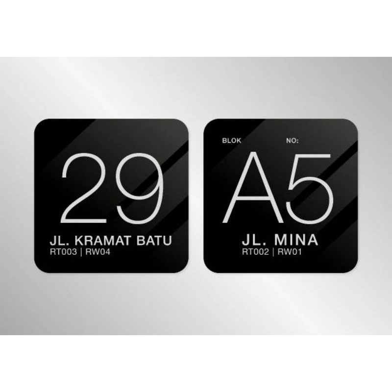 

No Rumah Acrylic Custom