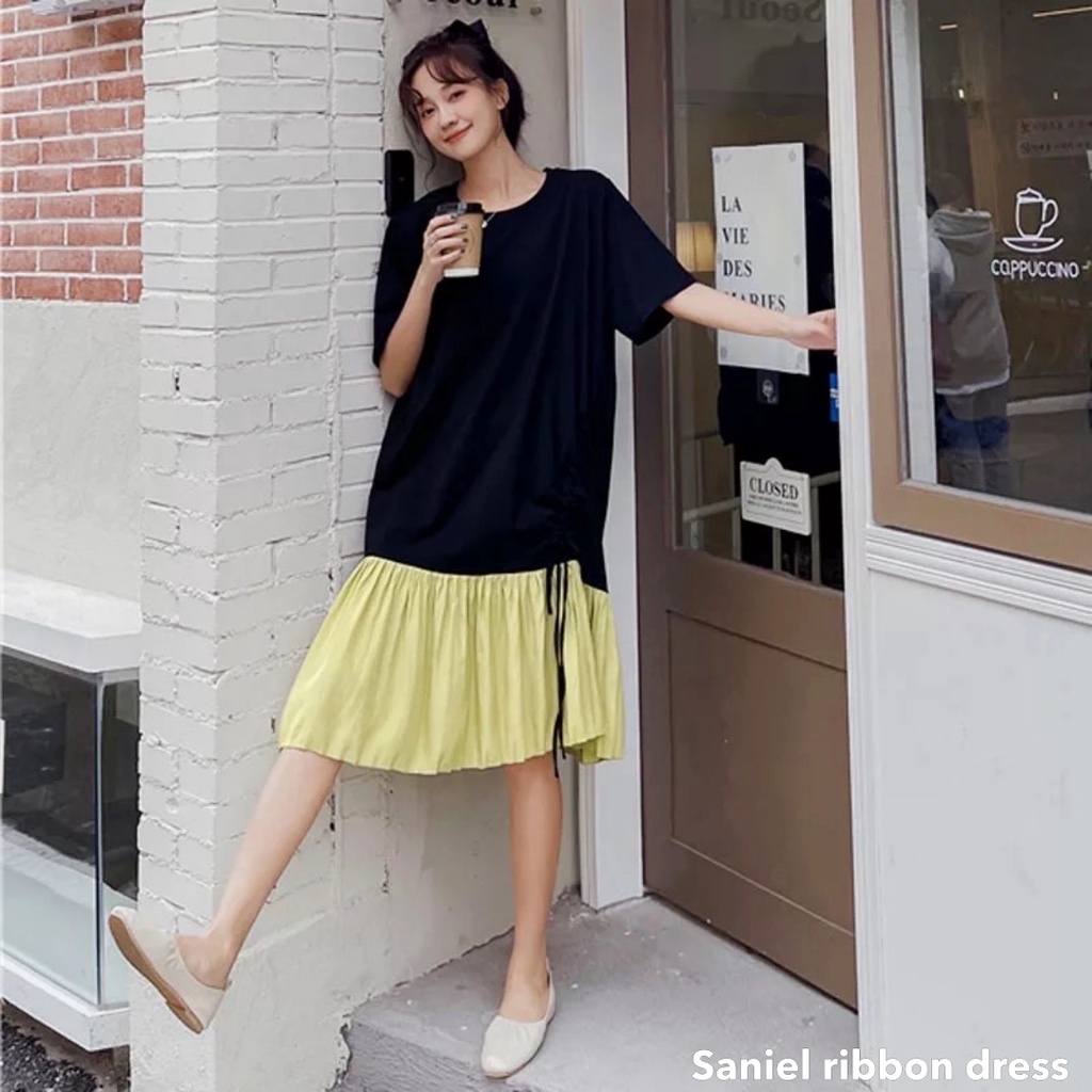 Saniel ribbon dress - Thejanclothes