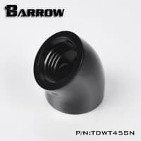 BARROW TDWT45SN 45° Adapter F-F G1/4 Fitting - Black