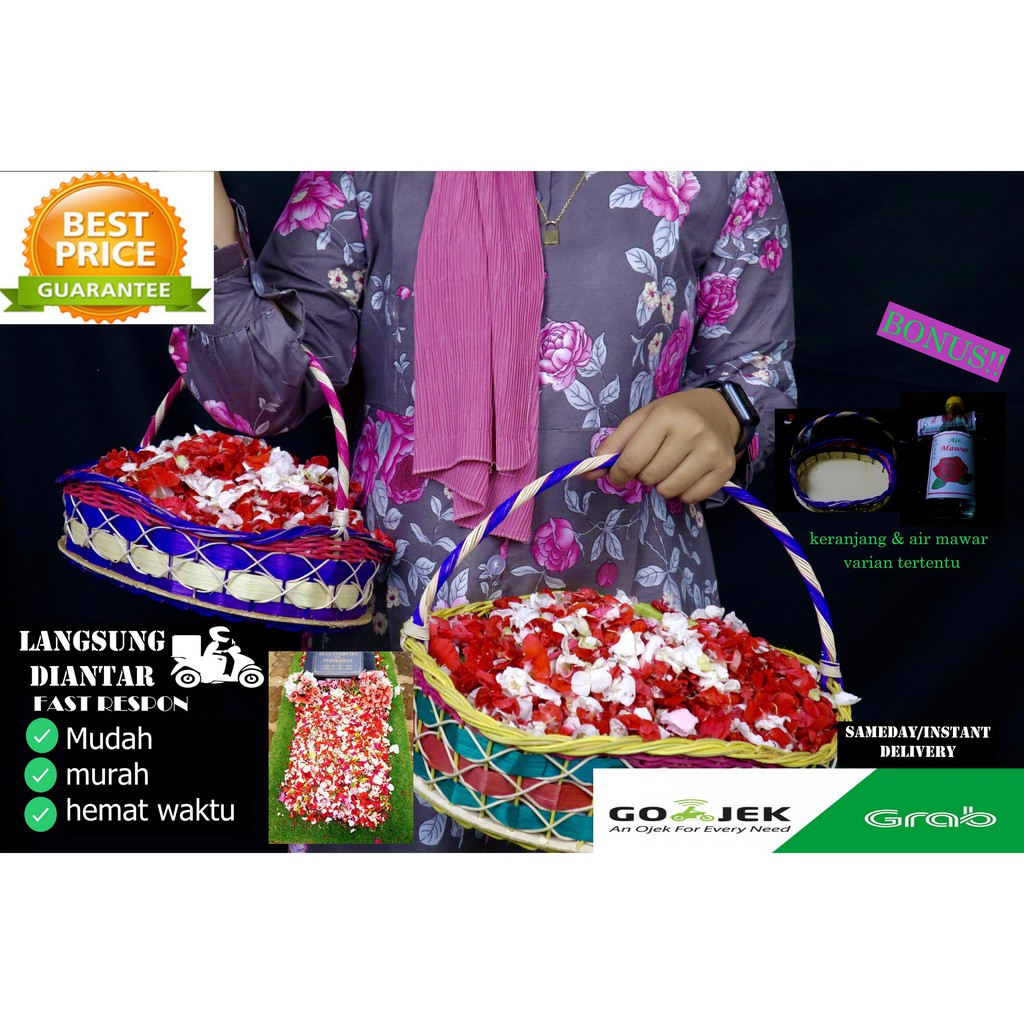 TERLENGKAP TERMURAH Bunga kembang tabur makam pihong untuk ziarah makam kuburan