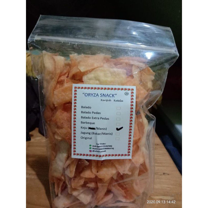 

Oryza Snack keripik Ketela