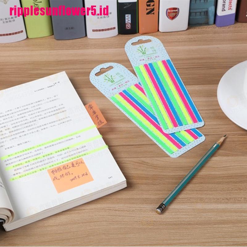 160pcs Sticky Notes Transparan Fluorescent