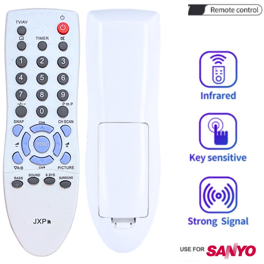 REMOTE TV SANYO TV FUJITEC JXPSG PUTIH REMOT PENGGANTI