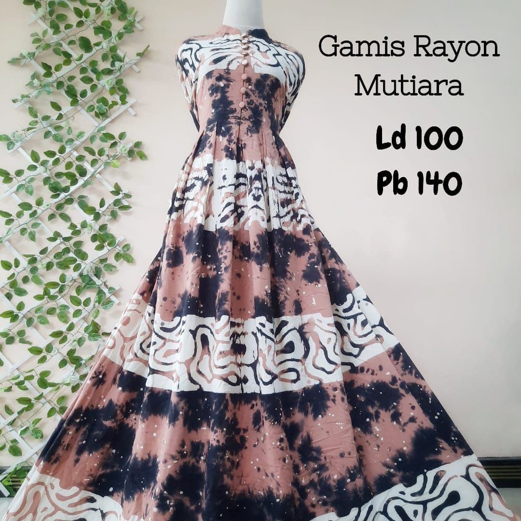 "READY STOK, SIAP KIRIM" GAMIS RAYON CANDI MEKAR #RCM SIZE " M " | MUTIARA | TWILL ORI | REALPICT