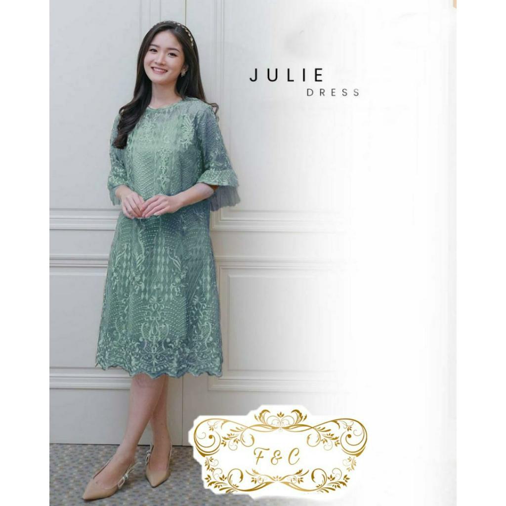 Feodora fashion / dress julie premium / dress wanita / pakaian wanita / gaun pesta (GOOD QUALITY)