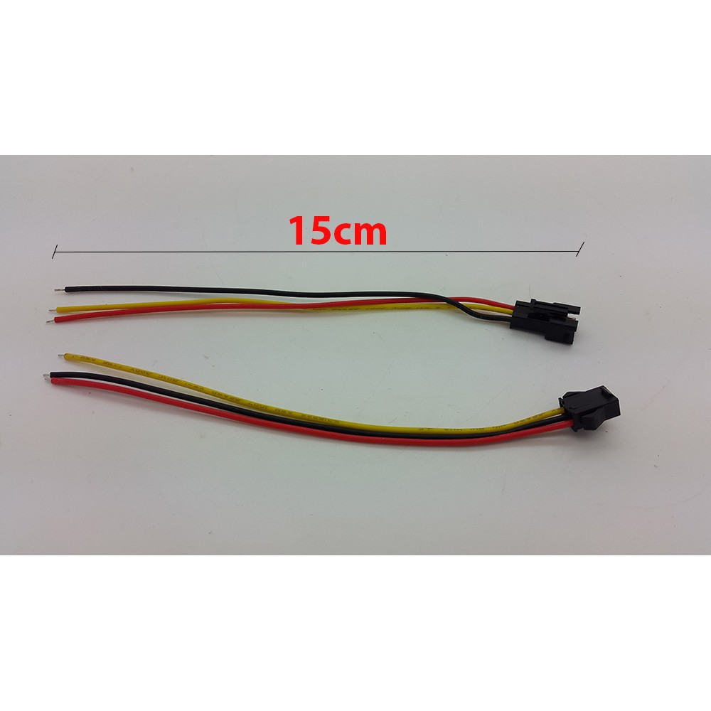 Socket kabel 3 pin ( male + female ) 15cm