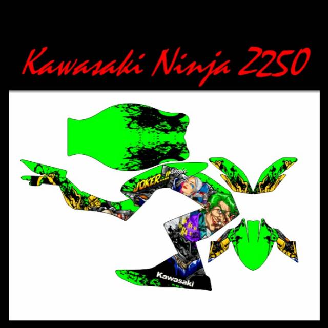 Decal Ninja Z250 Fi New Design terbaru 2019 FULL body total