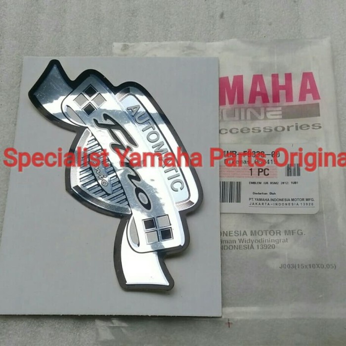 Emblem Stiker Tameng Fino Karbu Yamaha Original YGP