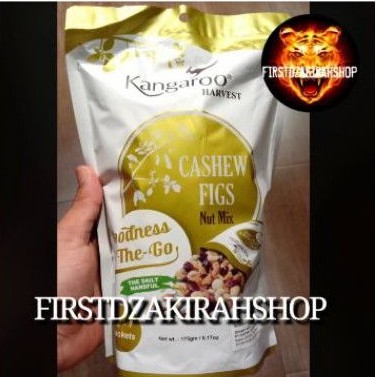 

kangaroo harvest chasew figs nut mix 25grx7 kacang import