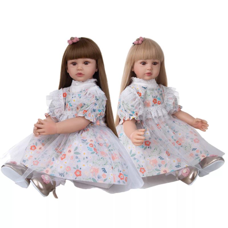 Ready Boneka Silikon Reborn Cewek Jumbo Premium 60 cm Kembar series