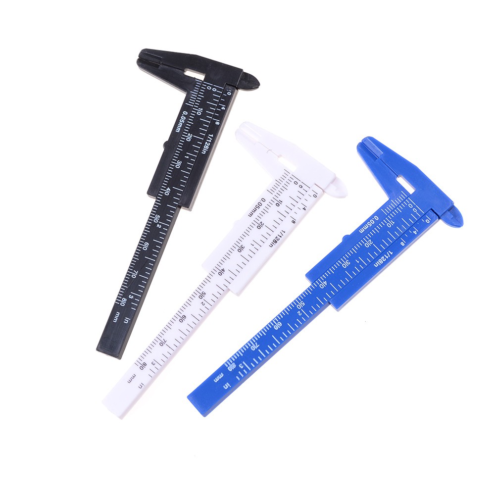 【XO*COD】80mm Mini Plastic Student Sliding Vernier Caliper Gauge Measurement Tool