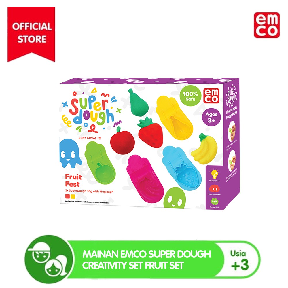 Mainan EMCO Super Dough Creativity Set Fruit Set